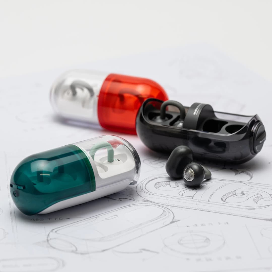 MOONDROP PILL Music Capsule OWS Ear Hook Wireless Earbuds Bluetooth 6.0 AI Intelligent Noise Reduction TWS Ear-clip Earphones - 5