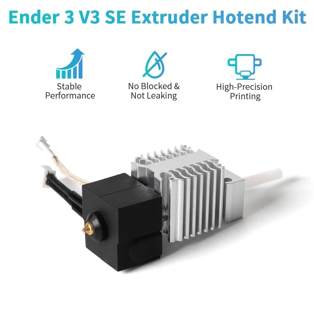 مجموعة طرف ساخن من كرياليتي Ender 3 V3 SE، وكتلة تسخين الطرف الساخن للمبثق/المشتت الحراري/الثرمستور/أنبوب التسخين، متوافقة مع Ender3 V3 SE - 2