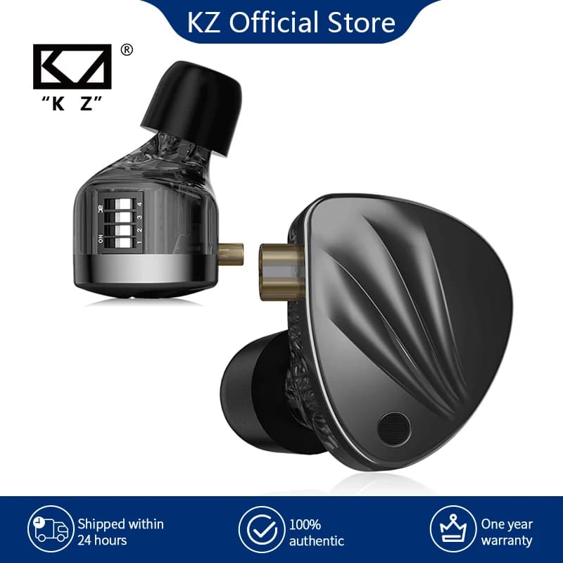 سماعة أذن KZ Krila داخل الأذن هاي فاي 1DD+1BA سماعات أذن متوازنة قابلة للضبط سماعات رأس مراقبة سماعات أذن إلغاء الضوضاء