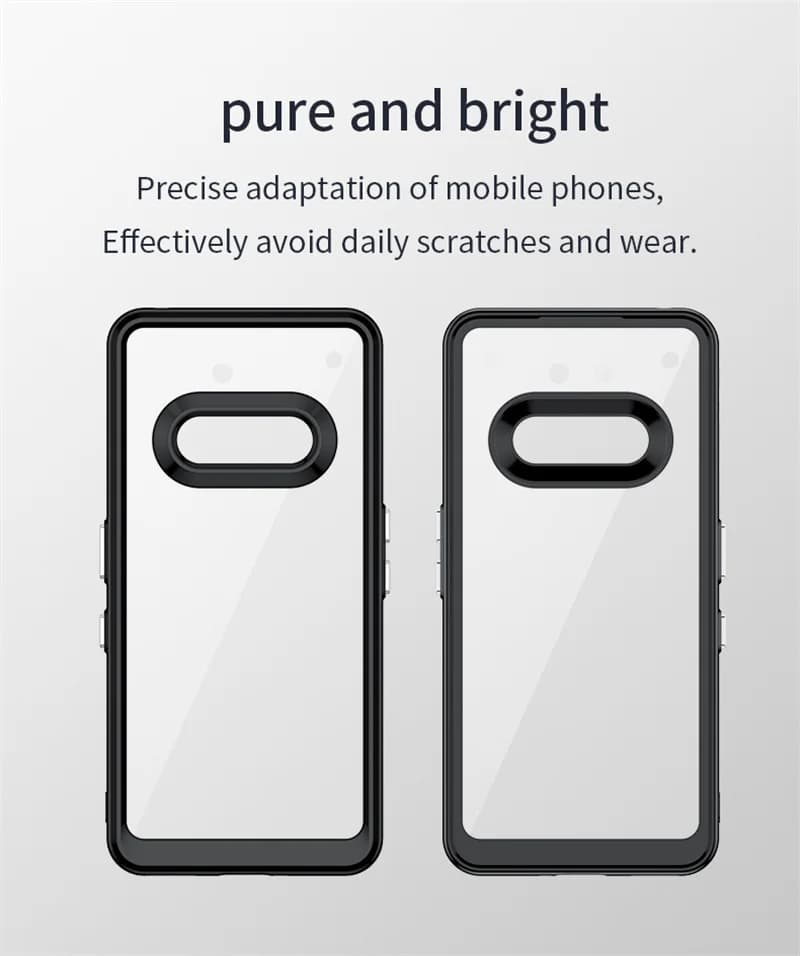 غطاء خلفي شفاف غير لامع مع وسادة هوائية مقاومة للصدمات لهاتف Nothing Phone 3A A059، إطار سيليكون لهاتف Nothing Phone 3A 5G - 4
