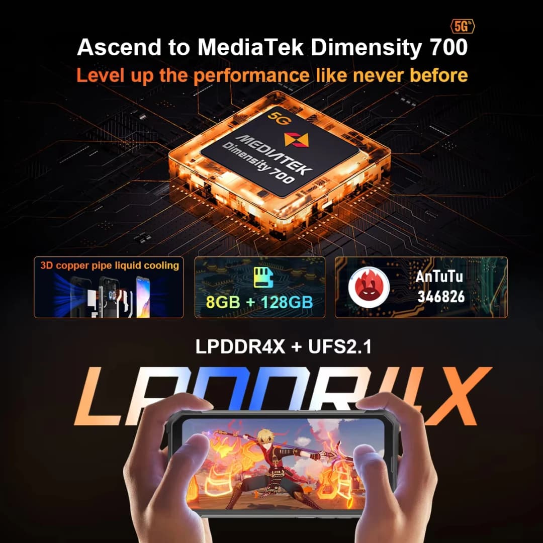 بلاكفيو BL8800 برو هاتف محمول متين 6.58 بوصة شاشة IPS+ كاميرا تصوير حراري FLIR هاتف ذكي 5G 8 جيجابايت+128 جيجابايت 50 ميجابكسل بطارية 8380 مللي أمبير أندرويد 11 - 3