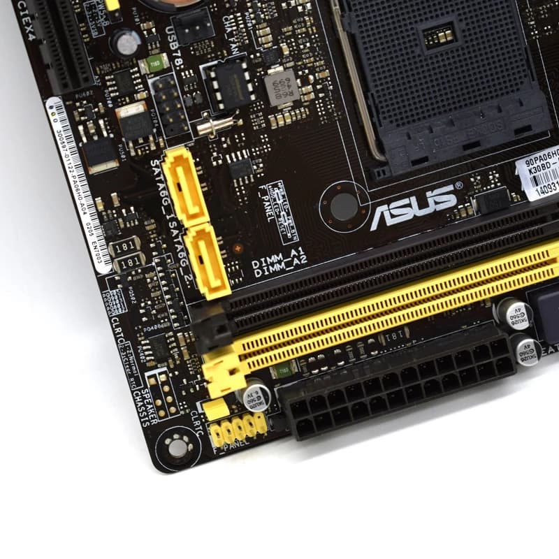 ASUS AM1I-B/K30BD DP Mini ITX Motherboard Set Motherboard With Cpu card DDR3 AMD A320 PCI-E 3.0 SATA2 USB2.0 17*17CM Office - 6