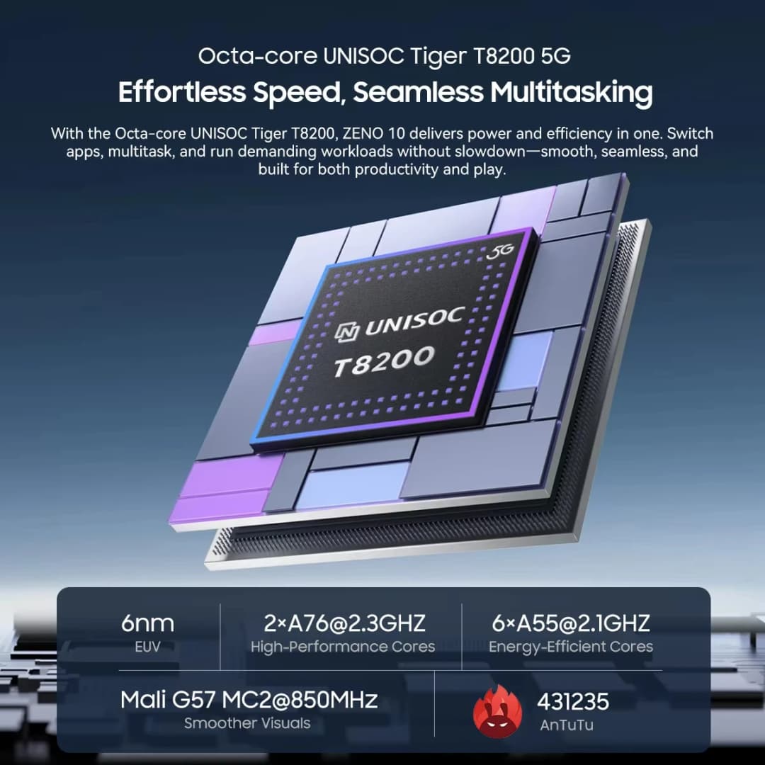 2025 Blackview ZENO 10 5G Tablet 11"FHD Display 18W Fast Charging Tablet Pc T8200 Processor 8GB+128GB 8800mAh Tablets Android 15 - 3