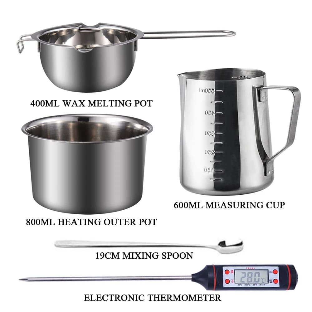 DIY Handmade Aromatherapy Candle Making Kit Soap Making Design Tools  Baking Supplies Measuring Cup Wax Melting Pot - 3