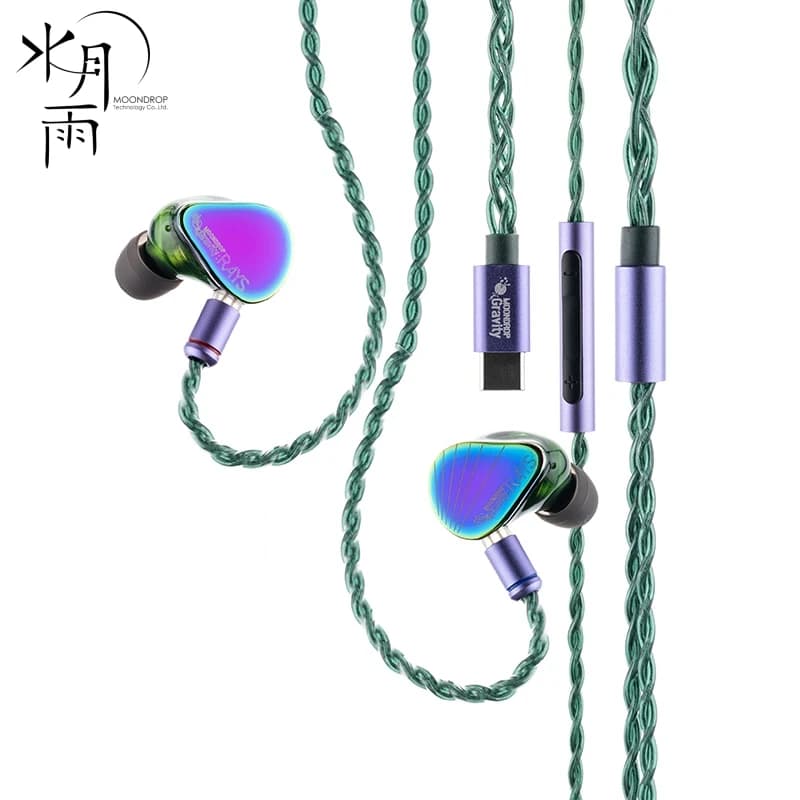 سماعات MOONDROP RAYS USB-C DSP للألعاب مع ميكروفون Al Denoise فك ترميز Hi-Fi بطاقة صوت الألعاب احترافية lEMs |طلب مسبق