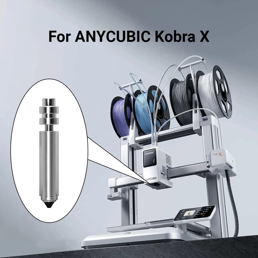 طقم فوهة ثنائية المعدن Anycubic Kobra X/Kobra 4 مقاس 0.2 و0.4 و0.6 و0.8 ملم مع ممسحة سيليكون لاكسسوارات طابعة ثلاثية الأبعاد - 5