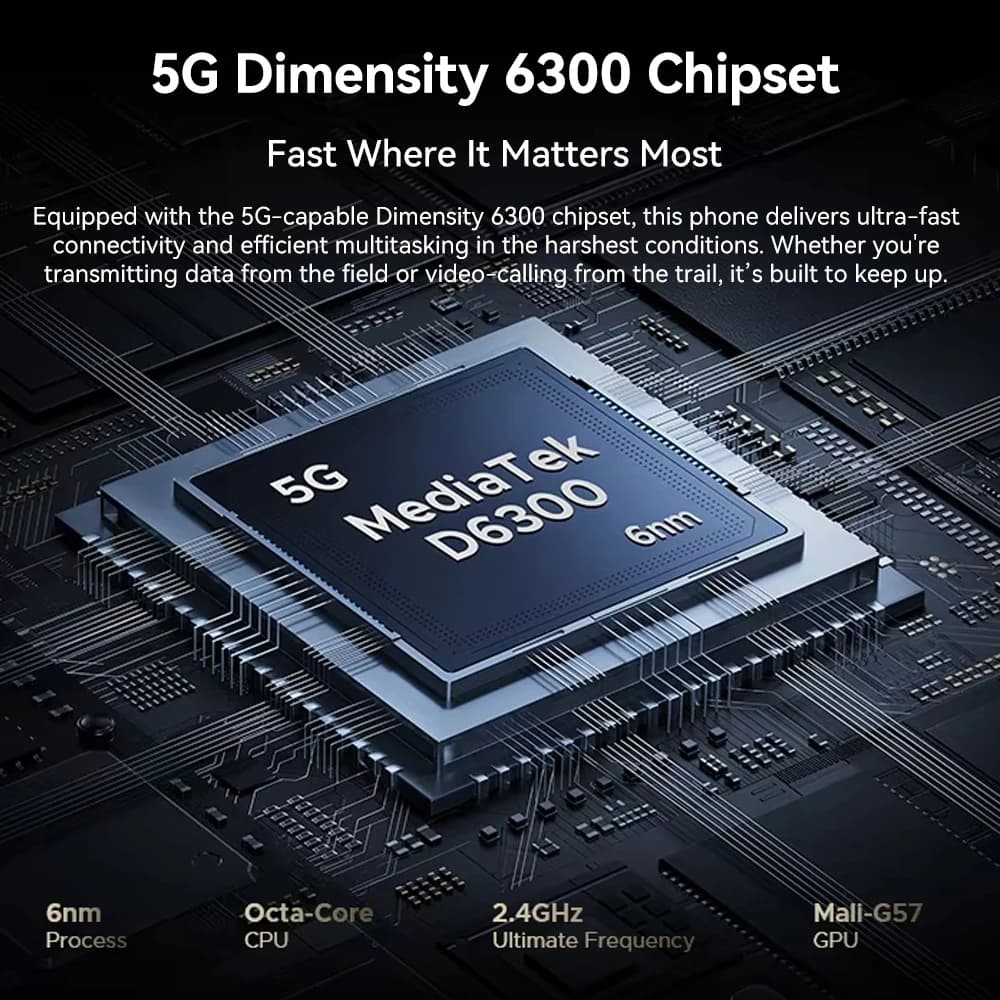 العرض الأول عالمياً Doogee Fire 7 هاتف متين بشاشة 6.6 بوصة IPS 64 ميجابكسل ثماني النواة 5G 32 جيجابايت+256 جيجابايت 13000 مللي أمبير أندرويد 15 NFC - 3