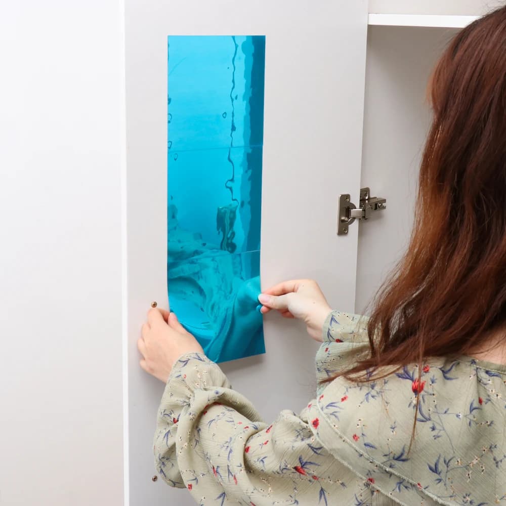 5PCS DIY Self-adhesive Mirror Ultra-thin Full-body Soft Mirror Bathroom Bedroom Beauty Decoration Acrylic Mirror Sticker 15*15cm - 2