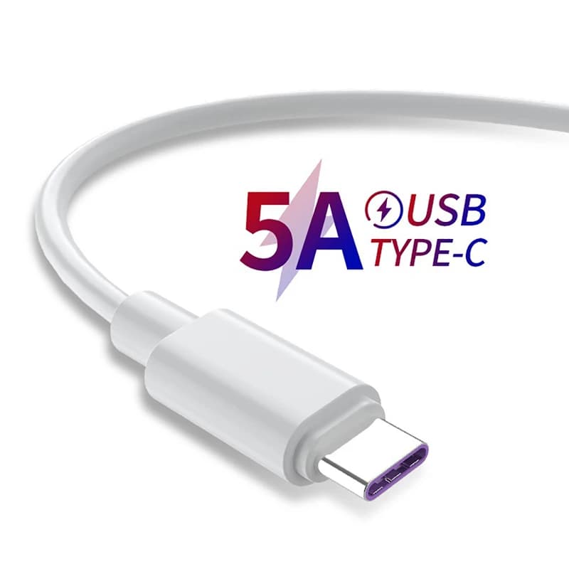 كابل مايكرو USB 5A، سلك شحن سريع للهواتف، كابل type-c لXiaomi Redmi وسامسونج وأندرويد، كابل بيانات مايكرو USB - 4