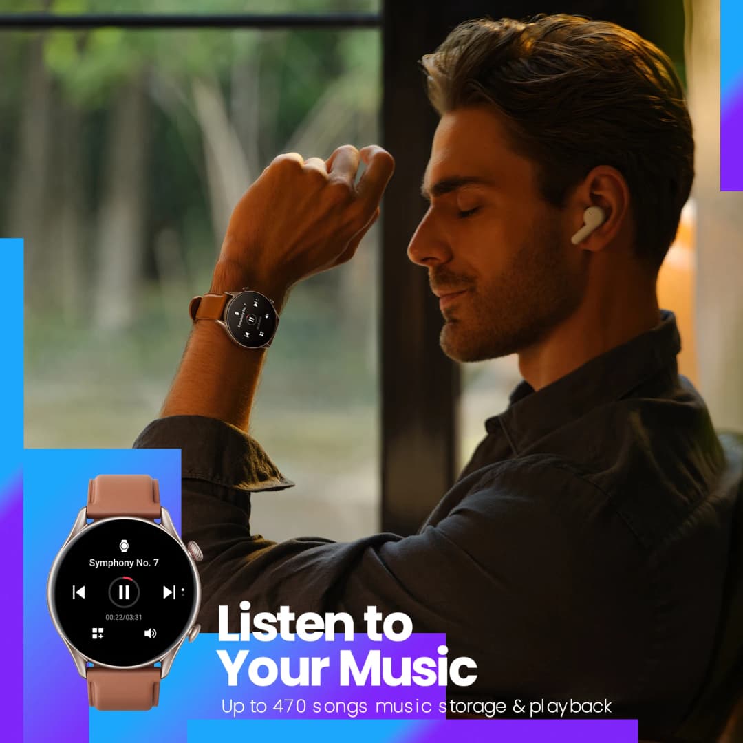 ساعة ذكية Amazfit GTR 3 Pro مقاس 46 ملم مع مساعد Alexa وGPS مدمج - 4