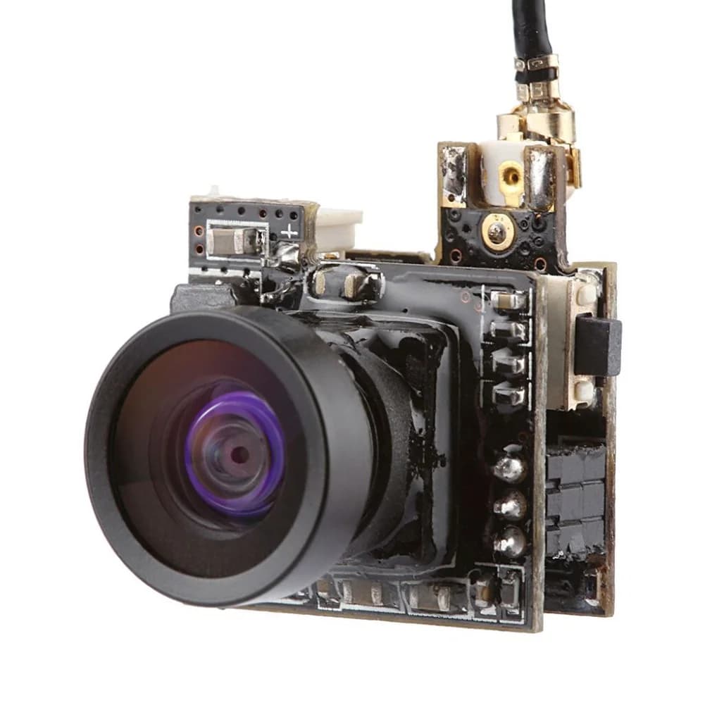 كاميرا RC صغيرة FPV AIO 5.8G 25MW 40CH 800TVL، مرسل LST-S2+ مع أجزاء OSD لطائرات السباق بدون طيار - 6