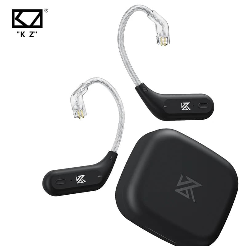KZ AZ09 سماعة بلوتوث عالية الدقة مع كابل ترقية لاسلكي HIFI وحافظة شحن