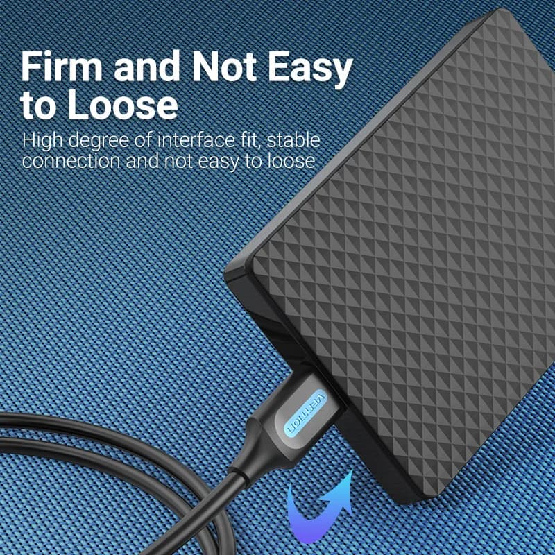كابل ميني USB من فينشن، شحن سريع، نقل بيانات، متوافق مع الكاميرات الرقمية، مشغلات MP3/MP4، DVR، GPS - 6