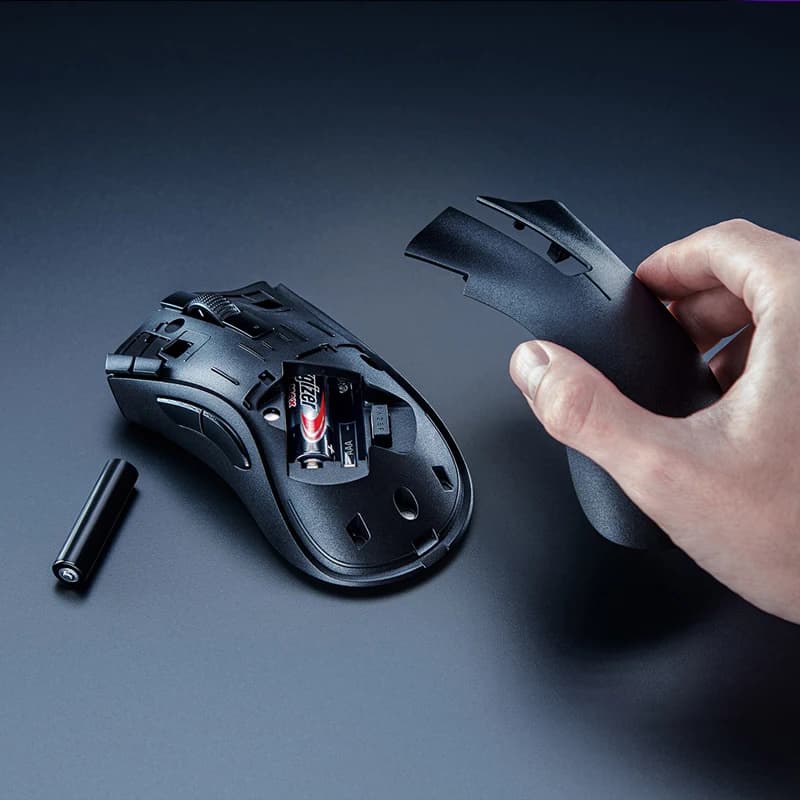 ماوس Razer DeathAdder V2 X Hyperspeed لاسلكي تصميم 7 أزرار قابلة للبرمجة 2 مفاتيح ميكانيكية مستشعر بصري 5G 14K DPI - 5