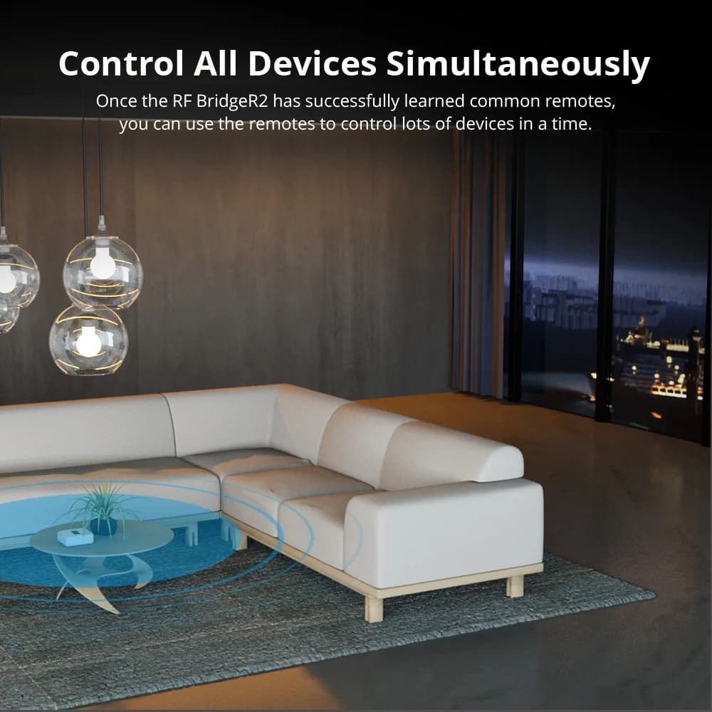 SONOFF RF Bridge R2 بوابة 433MHz مستشعر حركة الباب والنافذة تحكم صوتي مشهد ذكي عبر eWeLink وGoogle Home وAlexa - 4