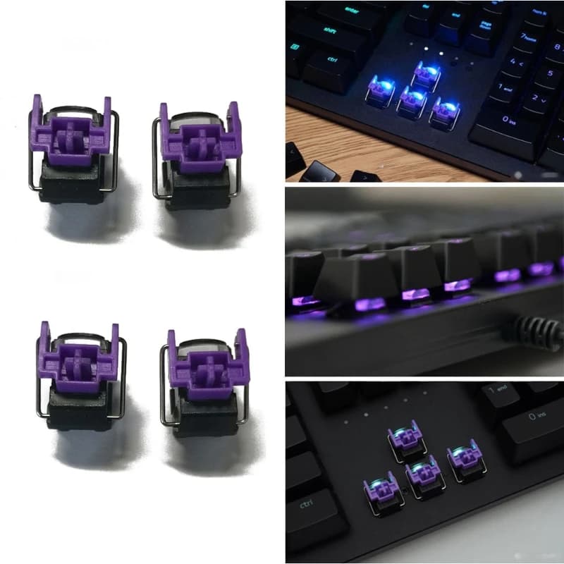 مفاتيح Razer بنفسجية بصرية استبدال ساخن لـ Razer Huntsman Elite لوحة مفاتيح ميكانيكية للألعاب 4 قطع - 6