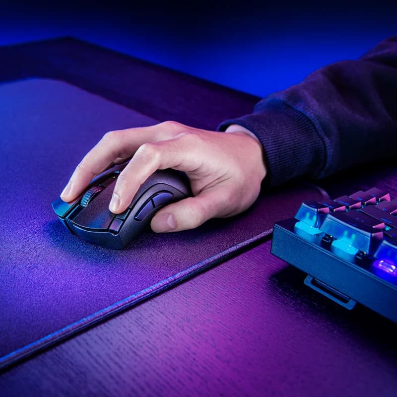 ماوس Razer DeathAdder V2 X Hyperspeed لاسلكي تصميم 7 أزرار قابلة للبرمجة 2 مفاتيح ميكانيكية مستشعر بصري 5G 14K DPI - 3