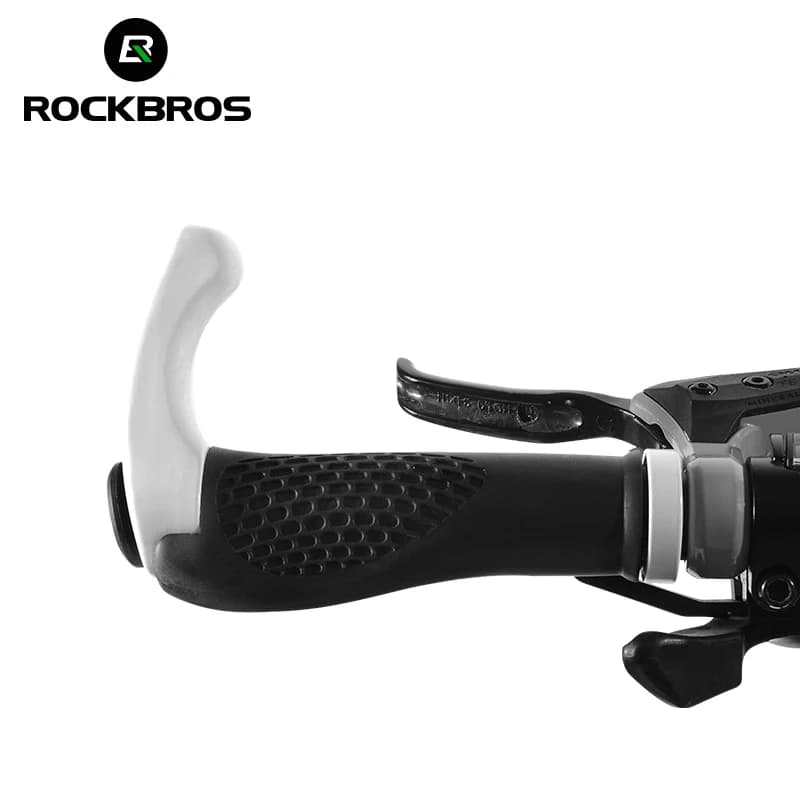 ROCKBROS Bicycle Grips MTB Mountain Bike Handlebar Grips Horns Shofar Vice Handle Bike Grips Shockproof Rubber Cycling Grips - 3