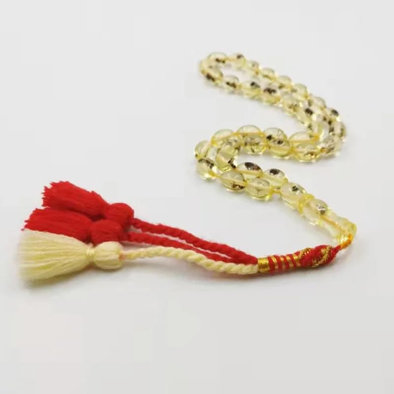 الراتنج Tasbih 33 66 99  الحشرات الخرز شرابة قطن هدية عيد ل مصلاة للمسلمين مسبحة رجل Misbaha أساور مستكة الإسلامية التركية - 5