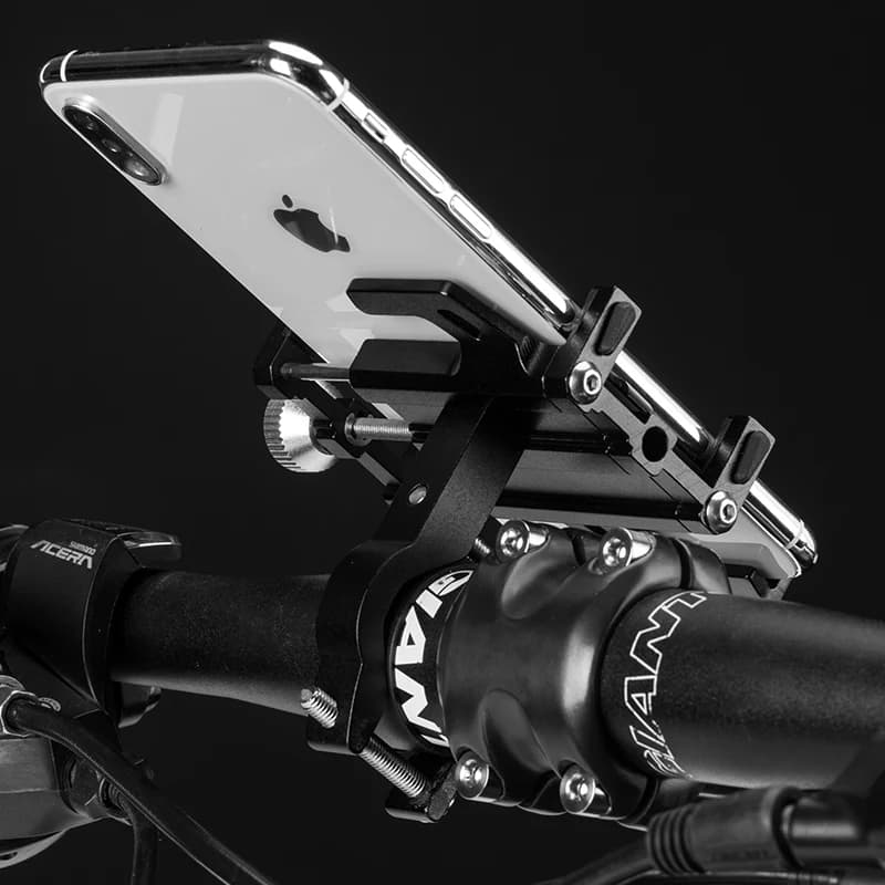 حامل هاتف ROCKBROS للدراجات النارية والدراجات الكهربائية، حامل من سبائك الألمنيوم CNC بخمسة مخالب للهواتف الذكية - 2