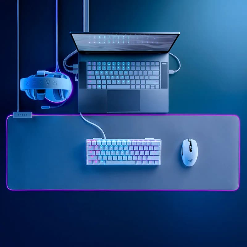 ماوس الألعاب اللاسلكي المحمول Razer Orochi V2 خفيف الوزن - وضعان لاسلكيان ماوس ميكانيكي 5G متقدم مستشعر بصري 18K DPI - 5