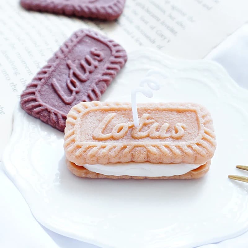 DIY Biscuit Shape Candle Silicone Mold Home Cars Aromatherapy Decoration Handmade Biscuit Chocalate Baking Mould - 2