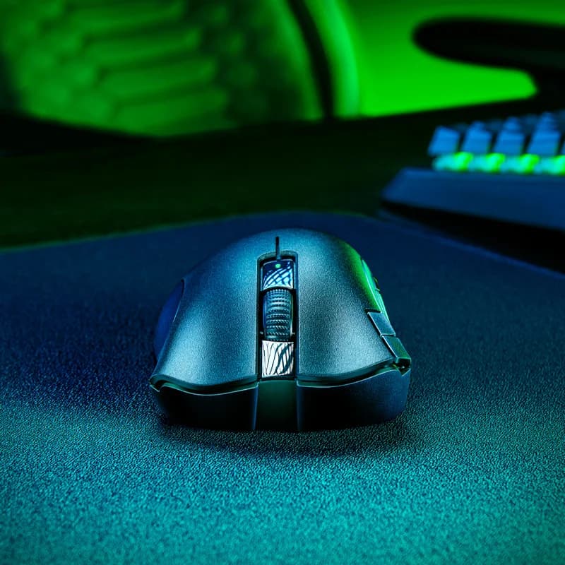 ماوس Razer DeathAdder V2 X Hyperspeed لاسلكي تصميم 7 أزرار قابلة للبرمجة 2 مفاتيح ميكانيكية مستشعر بصري 5G 14K DPI - 4