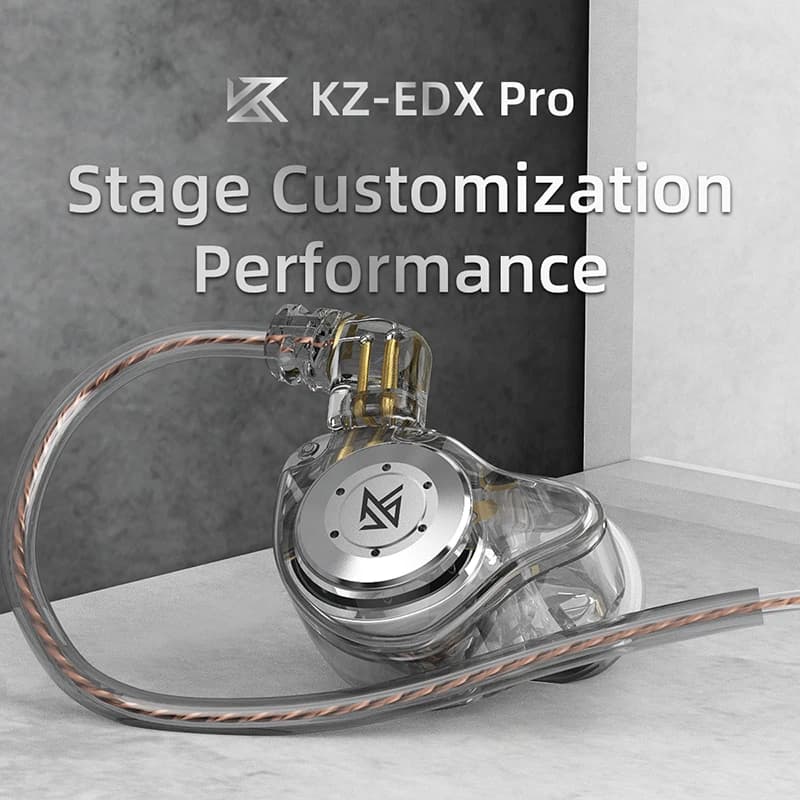 سماعة أذن KZ EDX PRO 1DD ديناميكية، سماعة أذن موسيقية بتقنية HIFI Bass، سماعة رياضية عازلة للضوضاء KZ EDXPRO ZSTX ZSN PRO ZAS ES4 SKS - 4