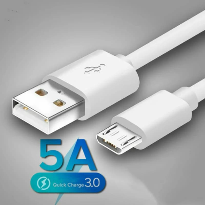 كابل مايكرو USB 5A، سلك شحن سريع للهواتف، كابل type-c لXiaomi Redmi وسامسونج وأندرويد، كابل بيانات مايكرو USB