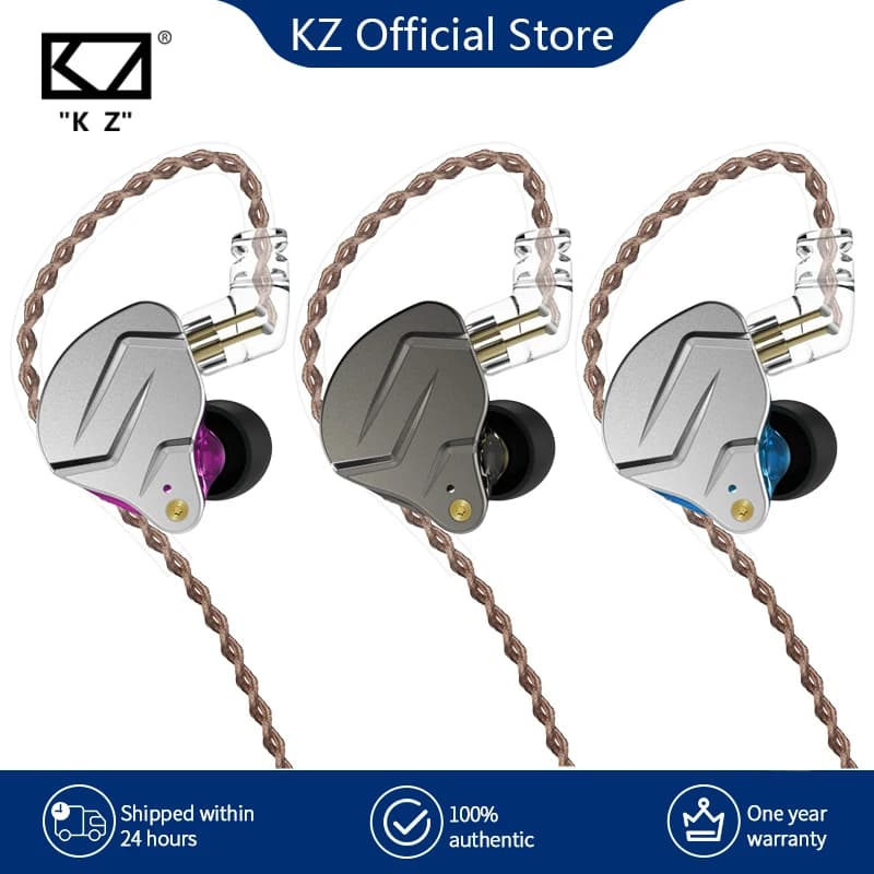 KZ ZSN برو سماعات أذن معدنية تقنية هجينة 1BA+1DD سماعات أذن هاي فاي جهير سماعات مراقبة داخل الأذن سماعة رياضية إلغاء الضوضاء