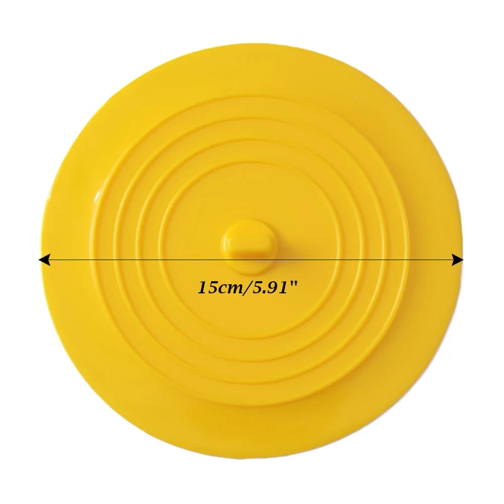 15cm Large Silicone Bathtub Stopper Leakage-proof Drain Cover Sink Hair Stopper Tub Flat Plug Stopper Bathroom Accessories - 5