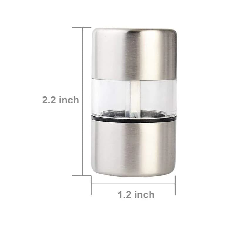 Manual Salt Pepper Grinder Stainless Steel Portable Mini Mill Grinder For Herb Pepper Spice Rose Salt Kitchen Grinding Gadgets - 3