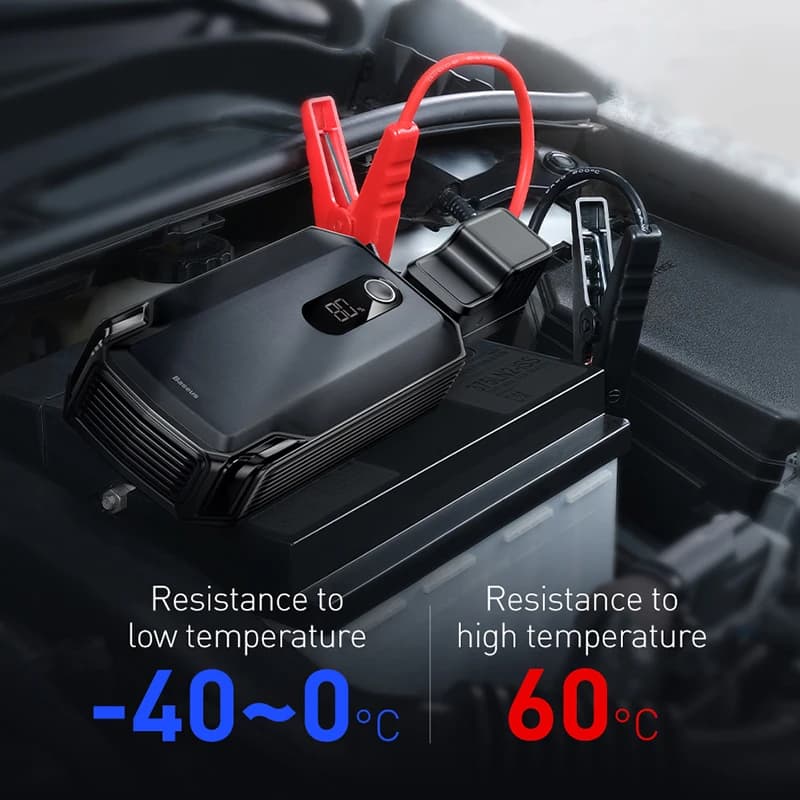 Baseus 20000mAh Car Jump Starter Power Bank 2000A 20000mAh Car Battery Charger Auto Emergency Booster Starting Device Jump Start - 3