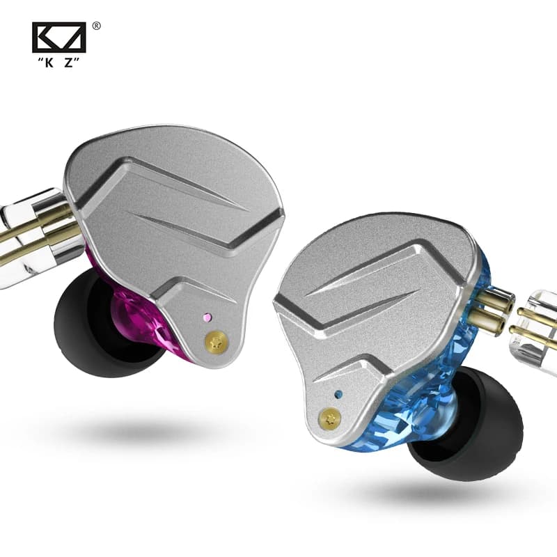 سماعات أذن KZ ZSN Pro بتقنية هايبرد 1BA+1DD، باس HIFI، سماعات أذن معدنية، سماعات بلوتوث رياضية مع إلغاء الضوضاء