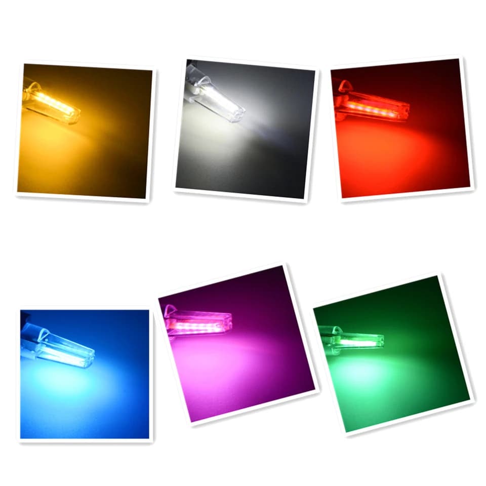 1 قطعة، أحدث W5W LED T10، خيوط COB، 360 درجة، إضاءة سيارة، LED، قراءة، قبة، لمبة إسفين، DRL، تصفيف سيارة، 12 فولت - 6