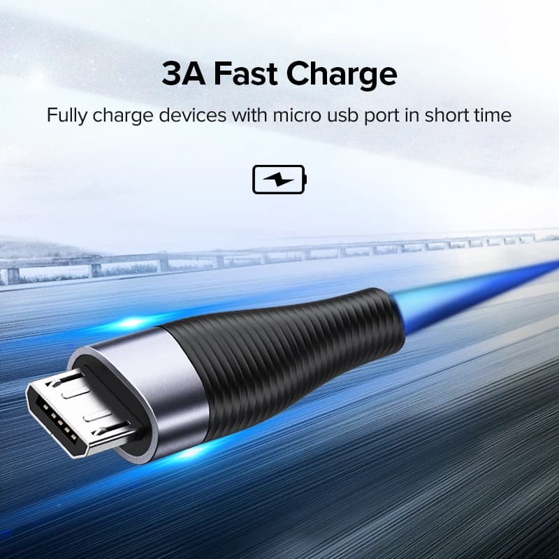 كابل Micro USB للشحن السريع من UGREEN لهواتف شاومي ريدمي نوت 5 برو و4 وأندرويد وسامسونج S7 - 2