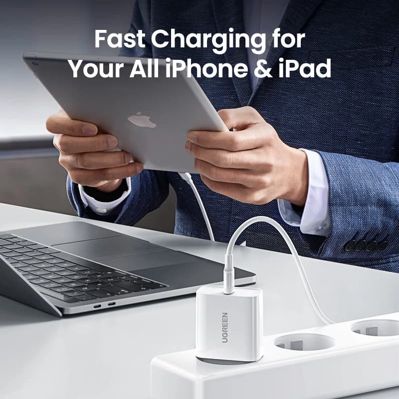 UGREEN Quick Charge 4.0 3.0 QC PD Charger 20W QC4.0 QC3.0 USB Type C Fast Charger for iPhone 17 16 15 Pro Xiaomi Phone PDCharger - 4