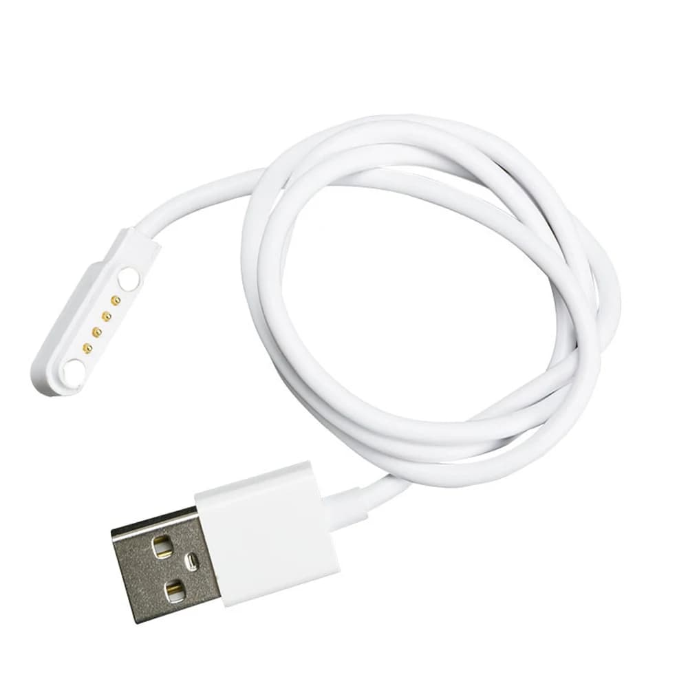كابل مغناطيسي 4 دبوس Pogo لساعة الأطفال الذكية كابل شحن USB 2.54mm كابل موصل شحن لـ Q750S A20 A20S TD05 V6G - 5