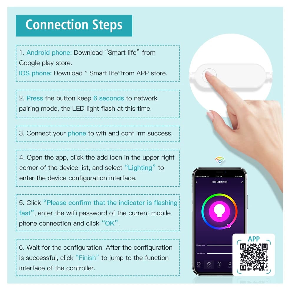إضاءة LED ذكية Zigbee USB مع شريط LED RGB Tuya Wifi DC5V 5050 لإضاءة خلفية التلفزيون متوافق مع Alexa وGoogle Home - 5