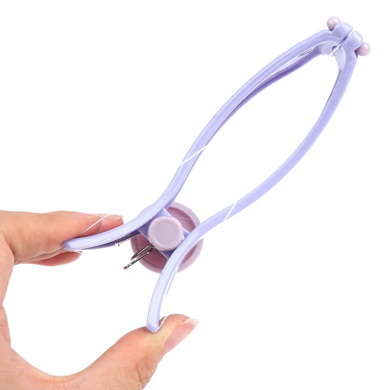 مزيل شعر الوجه للنساء مزيل شعر الوجه الصغير إزالة شعر الوجه بالخيط للأطفال الخدود الحاجبين أداة تجميل DIY - 5