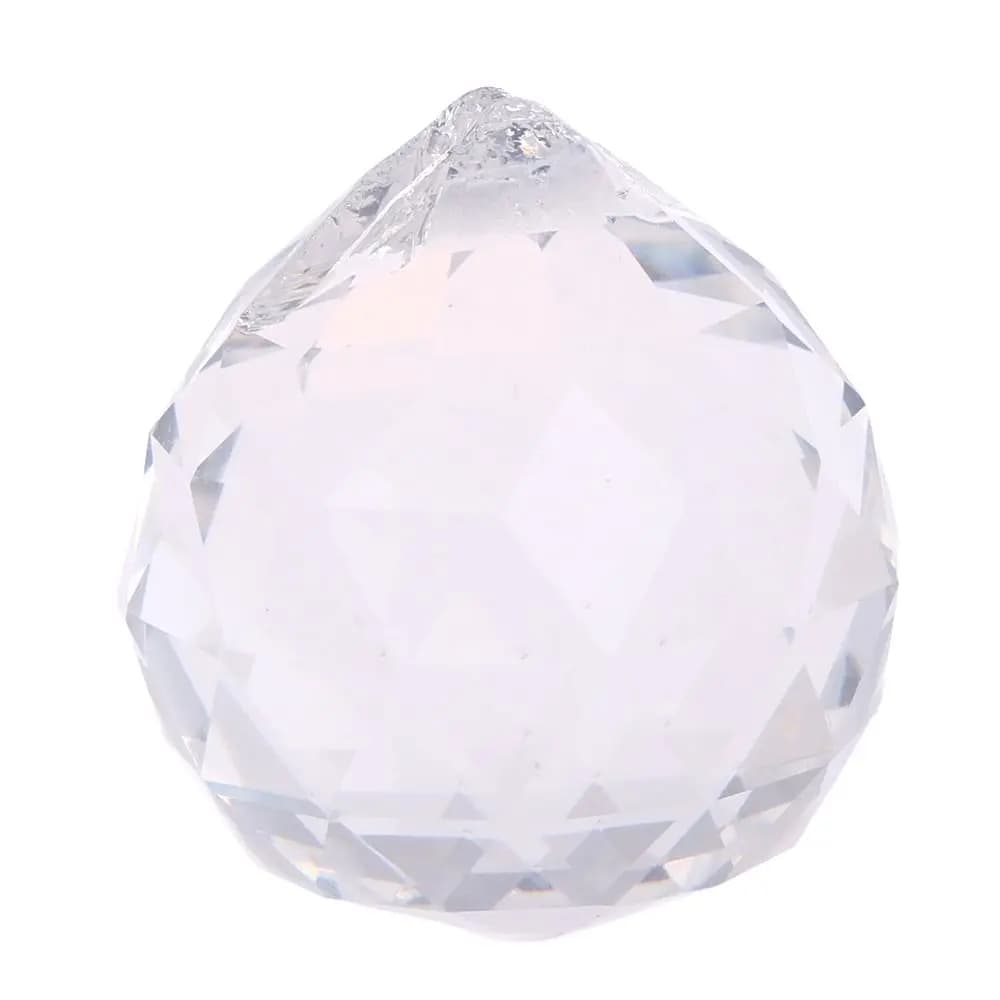 2/3/4/5/6cm Clear Glass Crystals For Chandeliers Faceted Hanging Ball Crystal Drops For Chandelier Parts For Home Decoration - 6