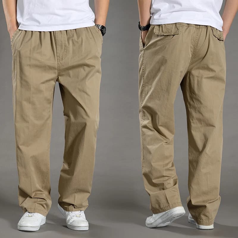 بنطال رجالي، ستايل بضائع، قطن، مناسب للصيف والربيع والخريف، حجم كبير 6XL، كاجوال، تسلق، ركض - 5