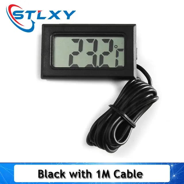 Mini LCD digital thermometer used for freezer temperature - 50-110℃ refrigerator thermometer indoor and outdoor waterproof probe - 2