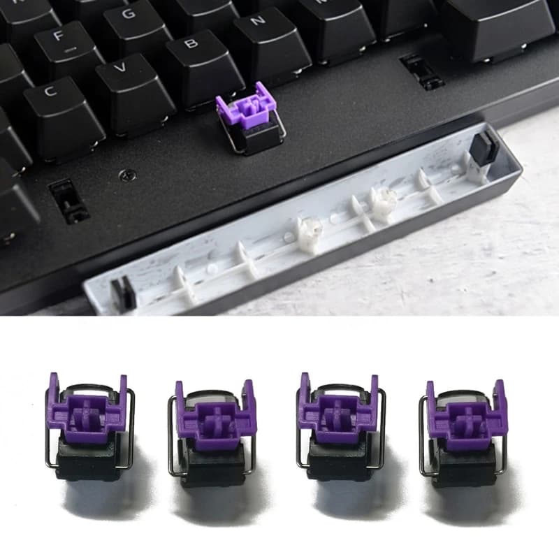 مفاتيح Razer بنفسجية بصرية استبدال ساخن لـ Razer Huntsman Elite لوحة مفاتيح ميكانيكية للألعاب 4 قطع - 4