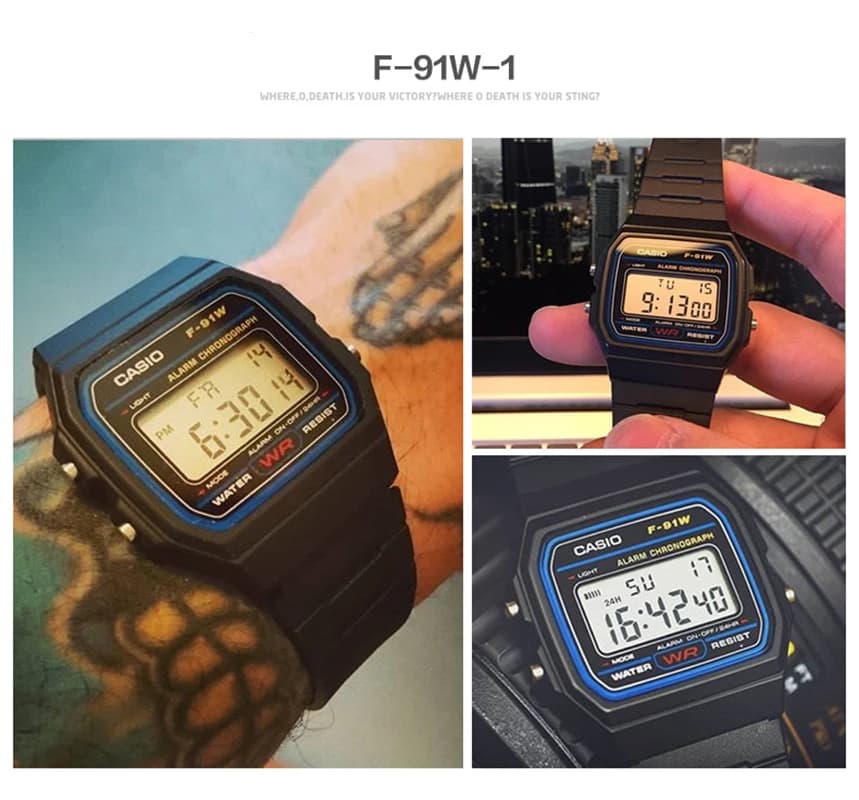 Casio watch  men top luxur set military LED relogio digital watch sport Waterproof quartz men watch Neutral watchs F91W series - 6