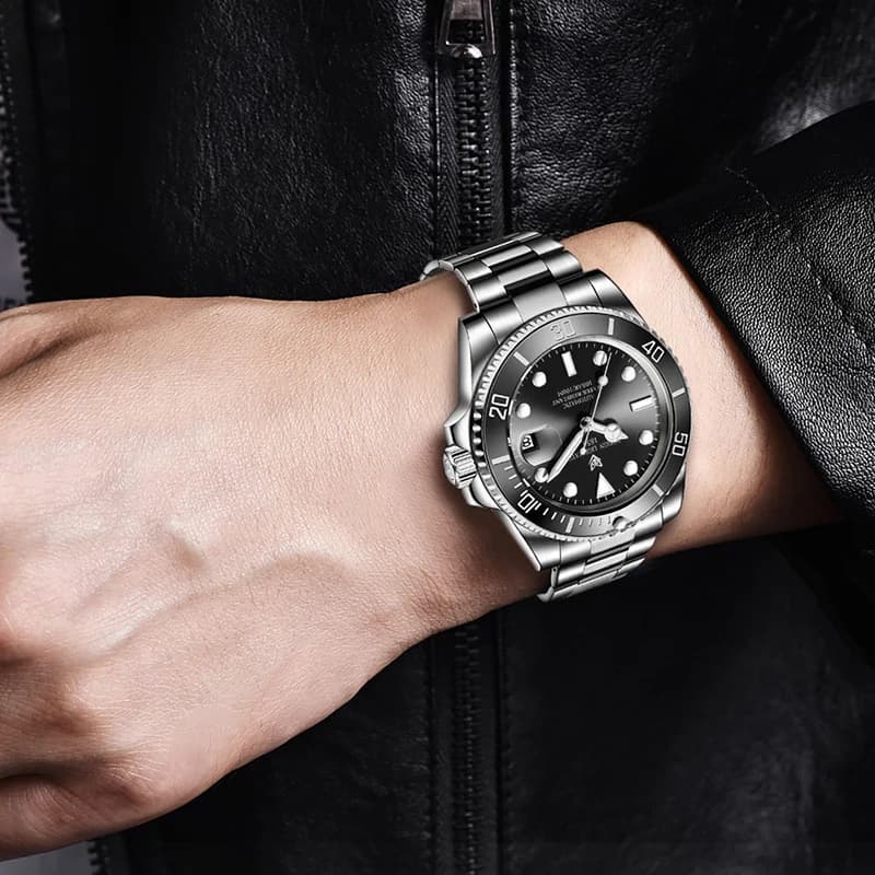 2025 LIGE Watch Men Automatic Mechanical Tourbillon Clock Fashion Military Watches Men Stainless Steel 100ATM Waterproof Watches - 6