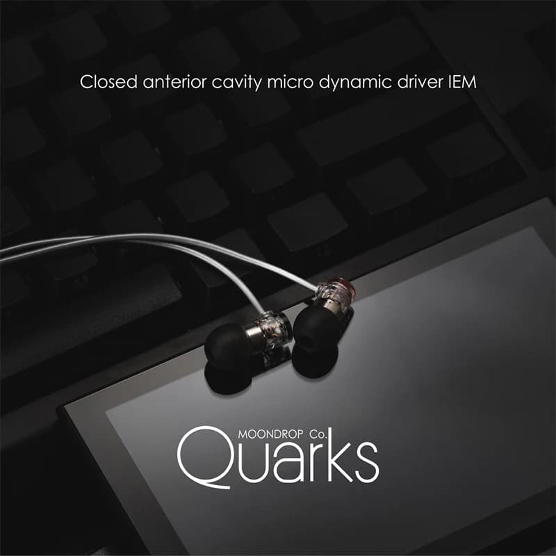 سماعات MOONDROP Quarks عالية الأداء IEMs تجويف أمامي مغلق سماعات أذن بمشغل ديناميكي صغير - 5