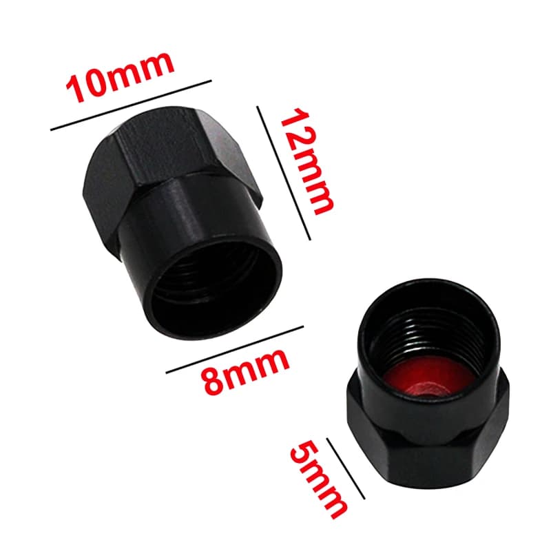 HAUSNN Punisher White/Red Skull Logo Valve Caps Car Wheel Tires Accessories Stems Covers Auto Styling For Ford Toyota Audi VW - 6