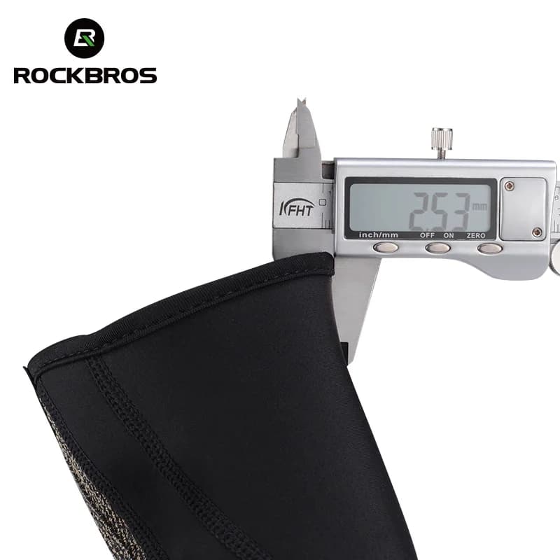 غطاء أحذية ركوب الدراجات من ROCKBROS مقاوم للرياح والتآكل من القماش للحفاظ على الدفء غطاء أحذية نصفي للدراجات الجبلية والطرق - 2