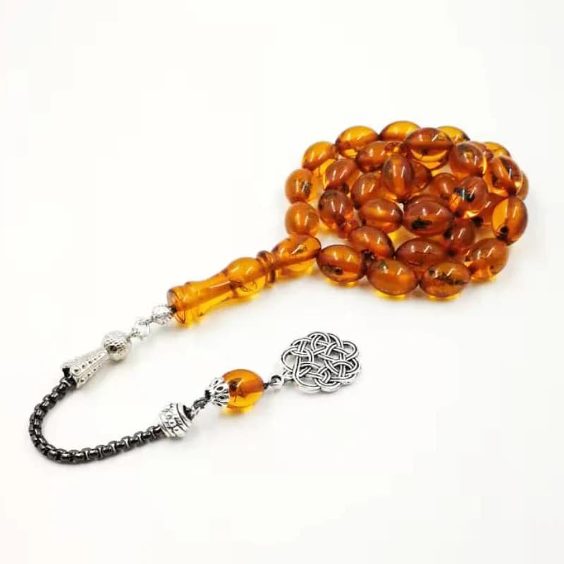 Misbaha Real Insect Rosary 33 Muslim Tasbih Ramadan Eid gift Islamic accseeories prayer beads Man's Misbaha 33 bead bracelet - 4